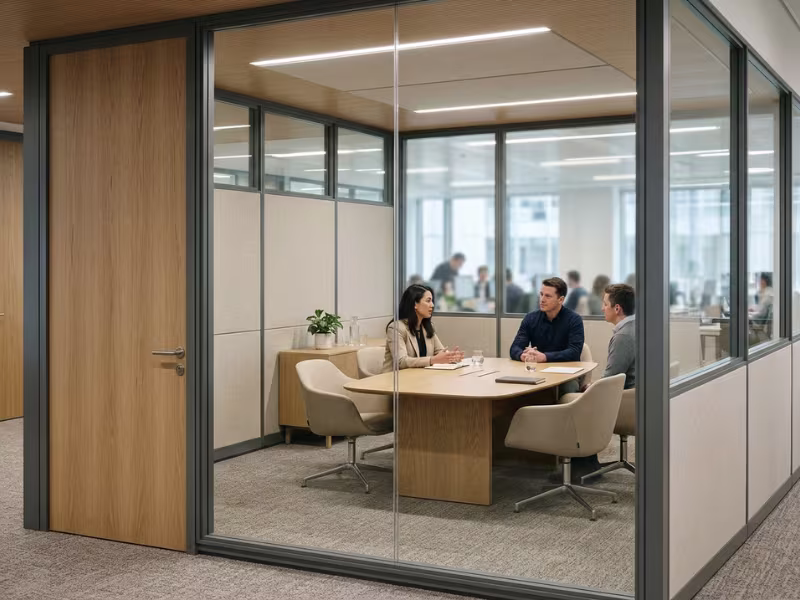 Acoustic demountable meeting room Acoustic demountable meeting room